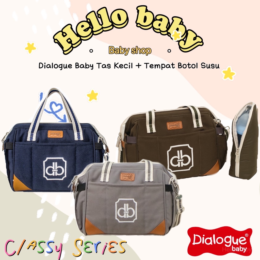 Dialogue Baby Tas Kecil + Tempat Botol Susu Classy Series DGT7410