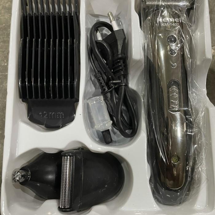 Kemei KM 1407 Original Cliper 3 in 1 ORIGINAL HAIR CLIPPER ALAT CUKUR