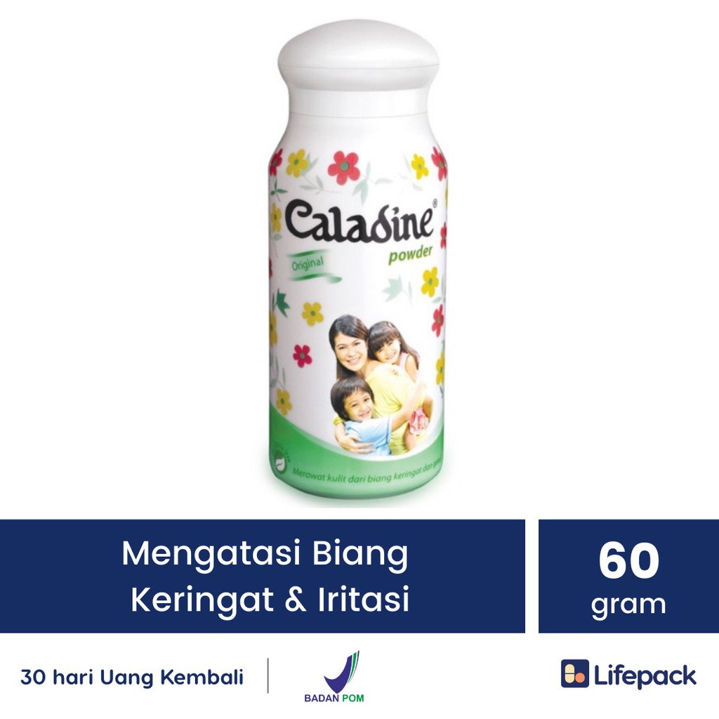 Caladine Powder - Bedak Anti Alergi, Biang Keringat - Lifepack-60 Gram