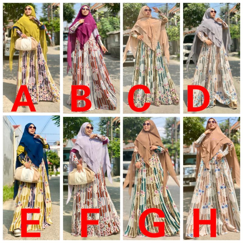 DRESS ZHINDY PRINT SET , Ory by Yodizein Syari