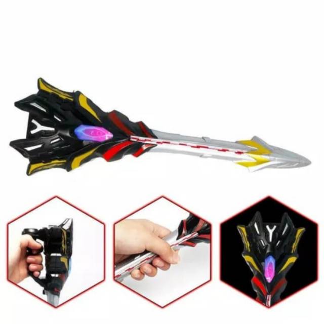 Mainan Pedang Tombak Ultraman Bercahaya