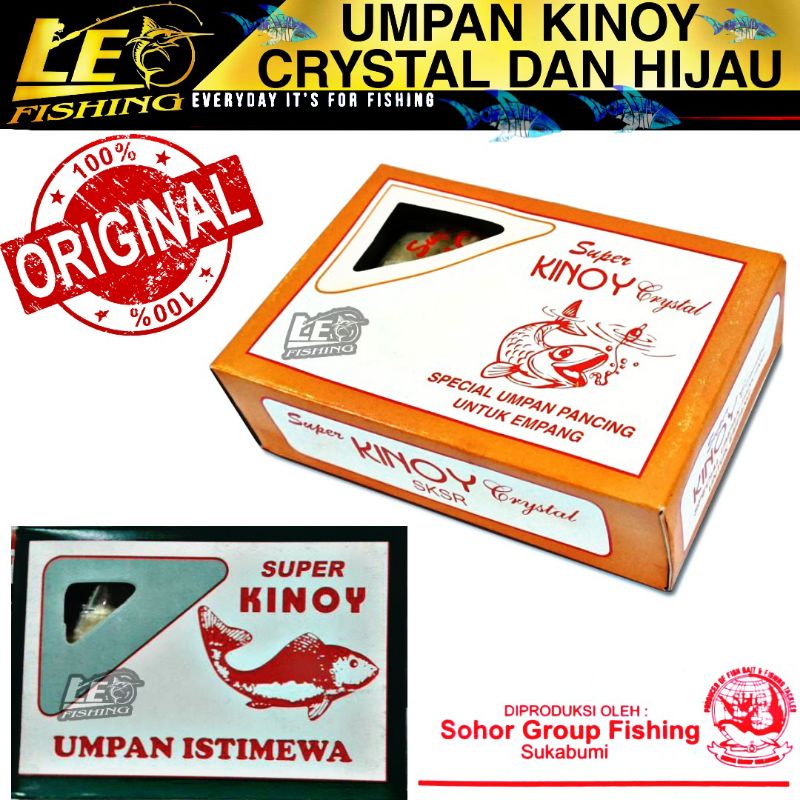 UMPAN TERLARIS KINOY CRISTAL DAN HIJAU UMPAN KOLAM TERLARIS ASLI SUKABUMI