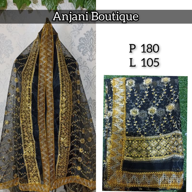 Selendang india import / dupatta india-6