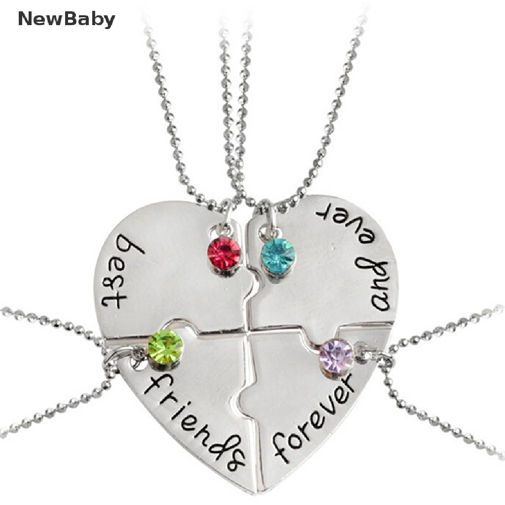 Kalung Rantai Persahabatan Liontin Puzzle Hati Motif Best Friends Forever And Ever Untuk Wanita