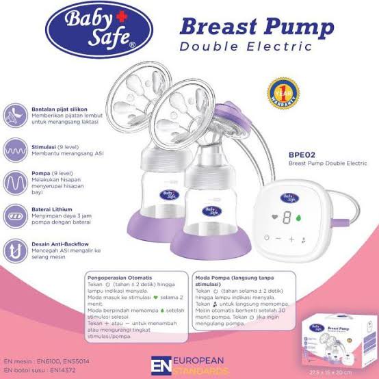 BabySafe - Breast Pump Double Electric BPE02