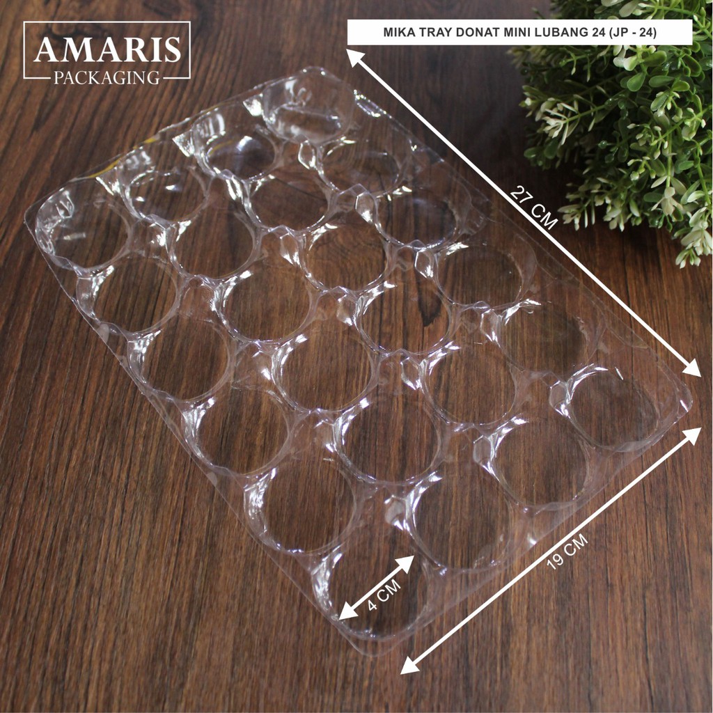 Mika Tray Donat Mini Lubang 24 Diameter 4 cm isi 25 Pcs JP-24