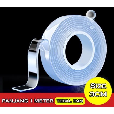 NANO DOUBLE TAPE / DOUBLE TAPE / SELOTIP ISOLASI BENING MULTIFUNGSI | FADHILAH SHOP BJB