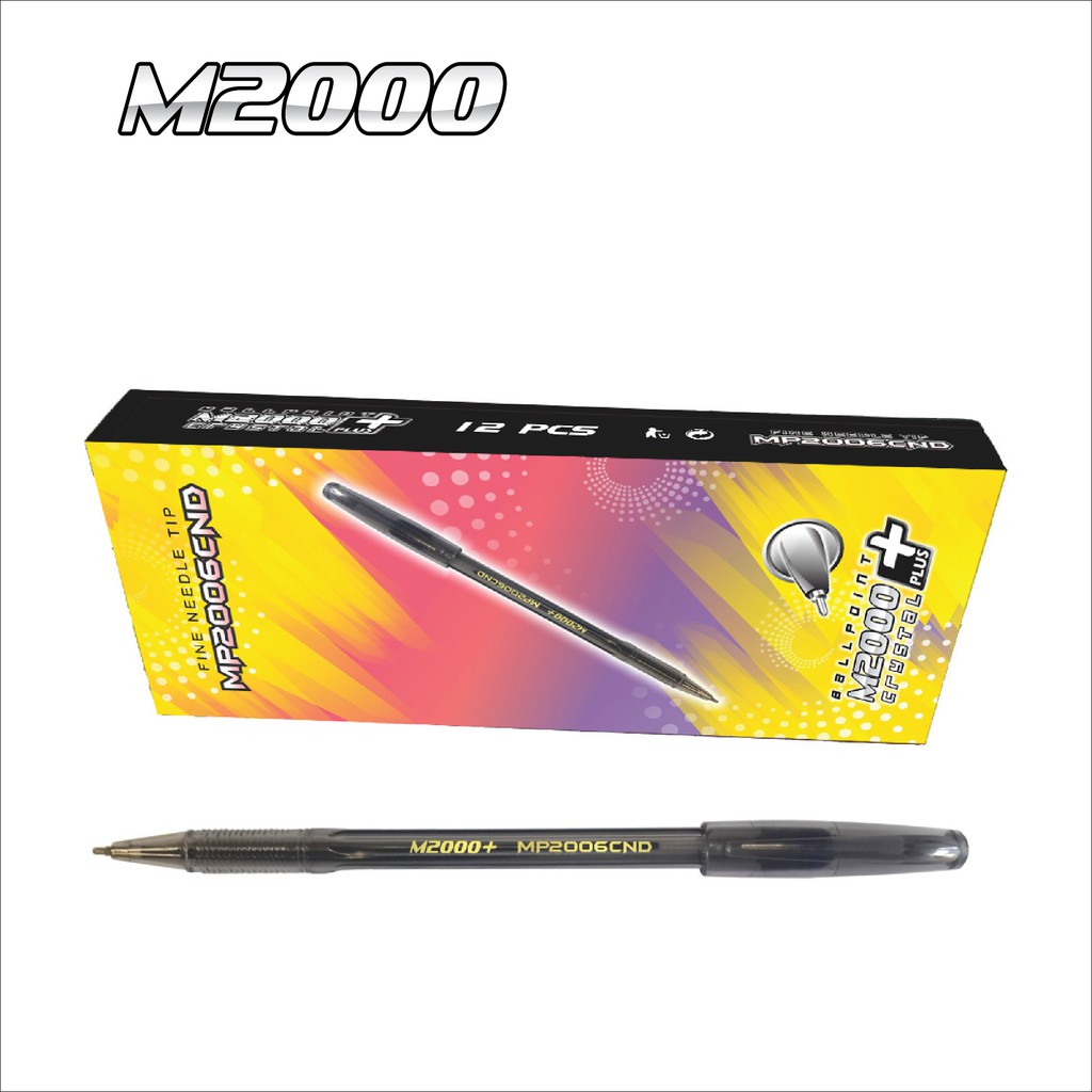 

M2000 MP2006CND Pen / Pulpen 0.9mm Hitam 1 BOX / 12 Pcs