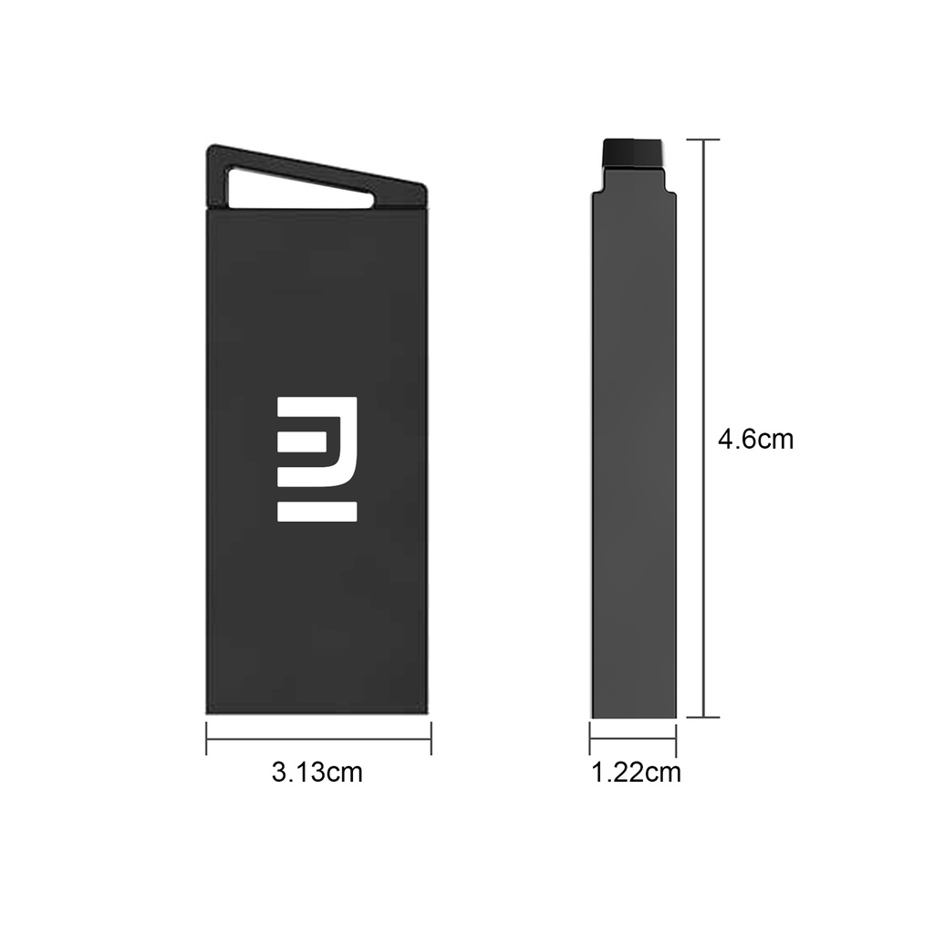 XIAOMI (Huluboy) Flashdisk USB 3.0 Kapasitas 1TB / 2TB Anti Air Dengan OTG Adapter Untuk Komputer