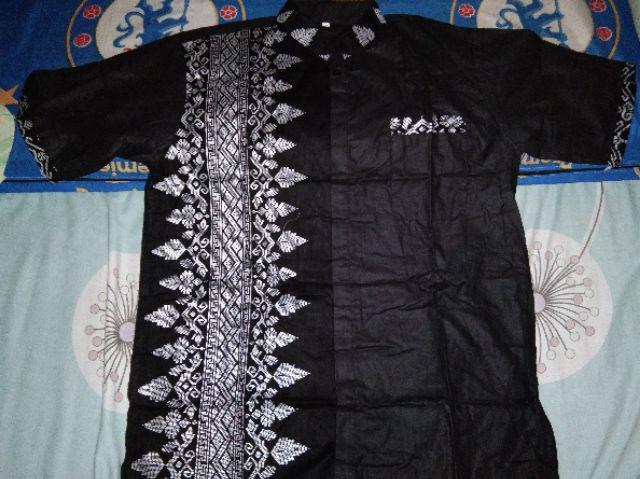 Nailo Batik Hrb026 Kenongo Kemeja Tosca Pendek Pekalongan Padi M L Xl Sogan Tulis Halus Kemeja Batik