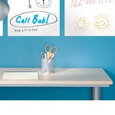 

► Whiteboard Adhisive Portable Papan Tulis Tempel Pengaman Dinding Dari Coretan Anak ➫