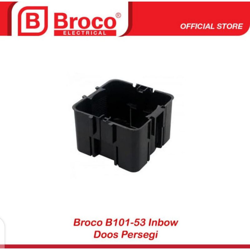 Broco B101-53 Inbow Doos Persegi inbow dus segi warna hitam