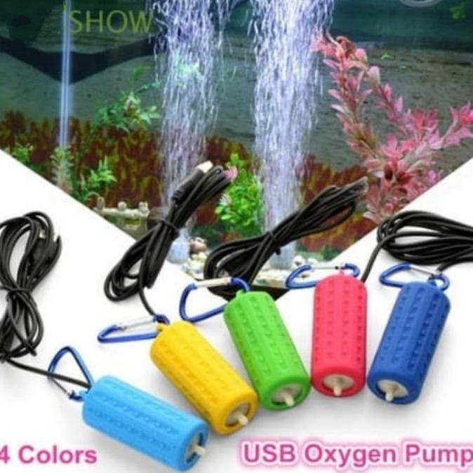 .........] Aerator USB aquarium akuarium mesin alat gelembung Pompa udara OXYGEN