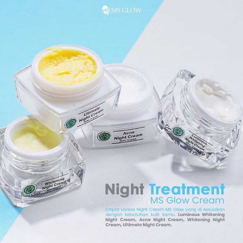 MS GLOW - NIGHT CREAM MS GLOW - CREAM MALAM MS GLOW