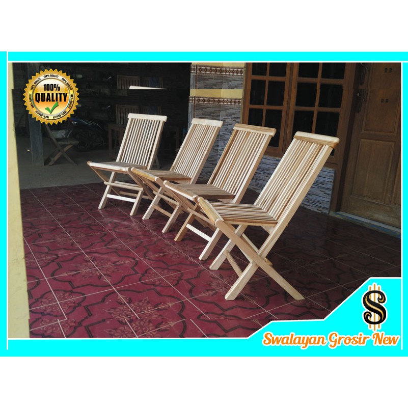 SG03 KURSI LIPAT TERAS KAYU JATI MENTAHAN BELUM WARNA KURSI TERAS JATI BERKUALITAS FURNITURE JEPARA