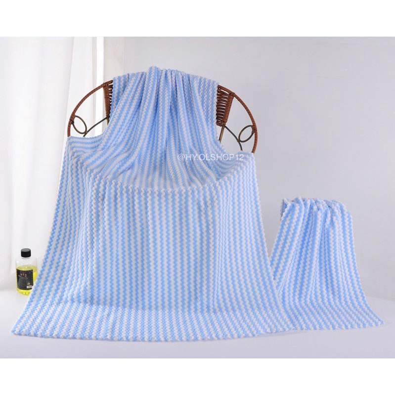 [HY.OLSHOP12] Handuk Set 2in1 New Motif Zigzag Handuk Mandi &amp; Wajah Handuk Mandi Dewasa