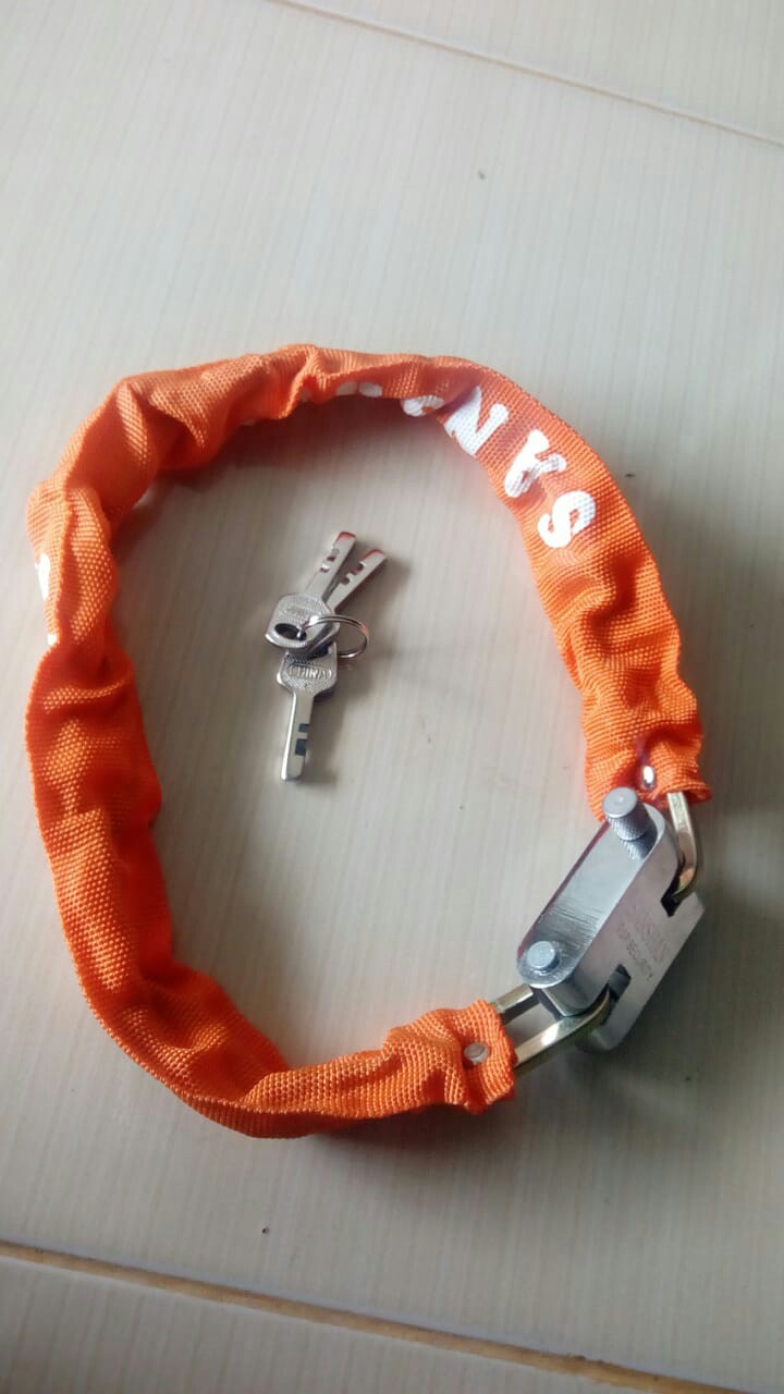 Gembok Pagar Pintu Rumah Anti Maling Sepeda Rantai 60cm