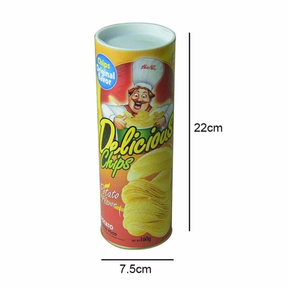 Lanfy The Potato Chip Snake Can Novelty Toy Mop Day Hadiah Halloween A Can Gag Trik Sulap