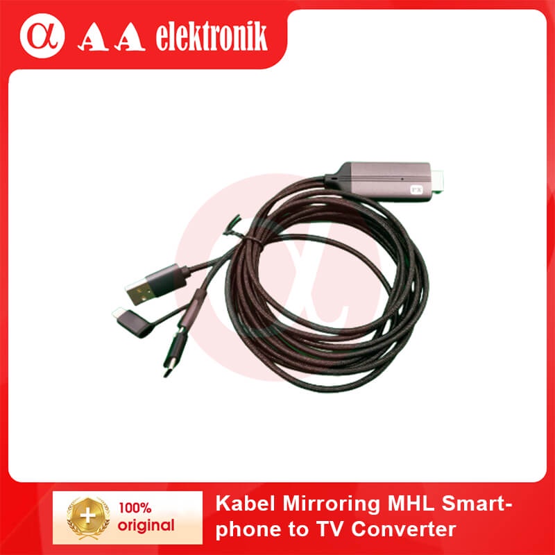 Kabel Mirroring MHL Smartphone to TV Converter MHA-130