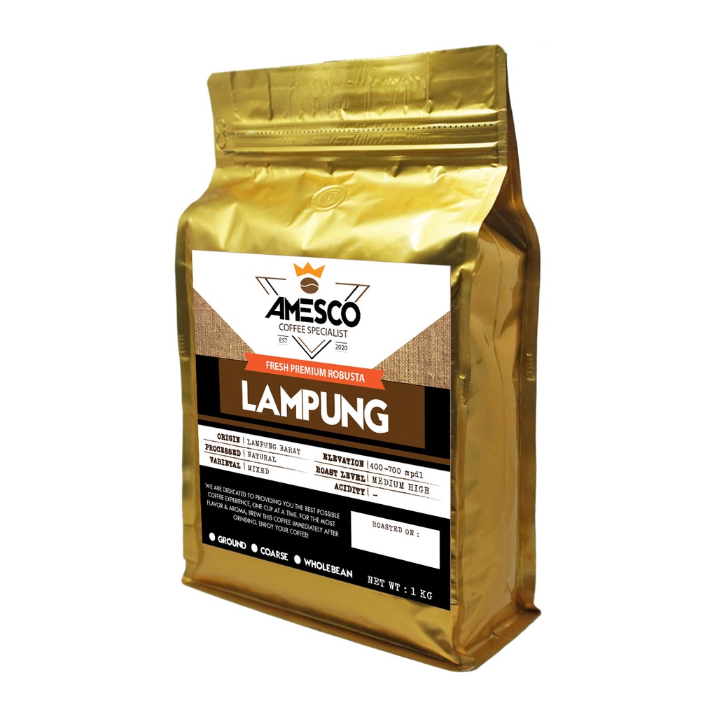 KOPI LAMPUNG ROBUSTA ASLI 1KG - BIJI / KOPI BUBUK