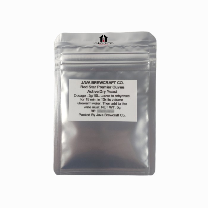 

MINUM-SIAP-DRINK-TO-READY- RED STAR PREMIER CUVEE WINE YEAST 5G -READY-TO-DRINK-SIAP-MINUM.