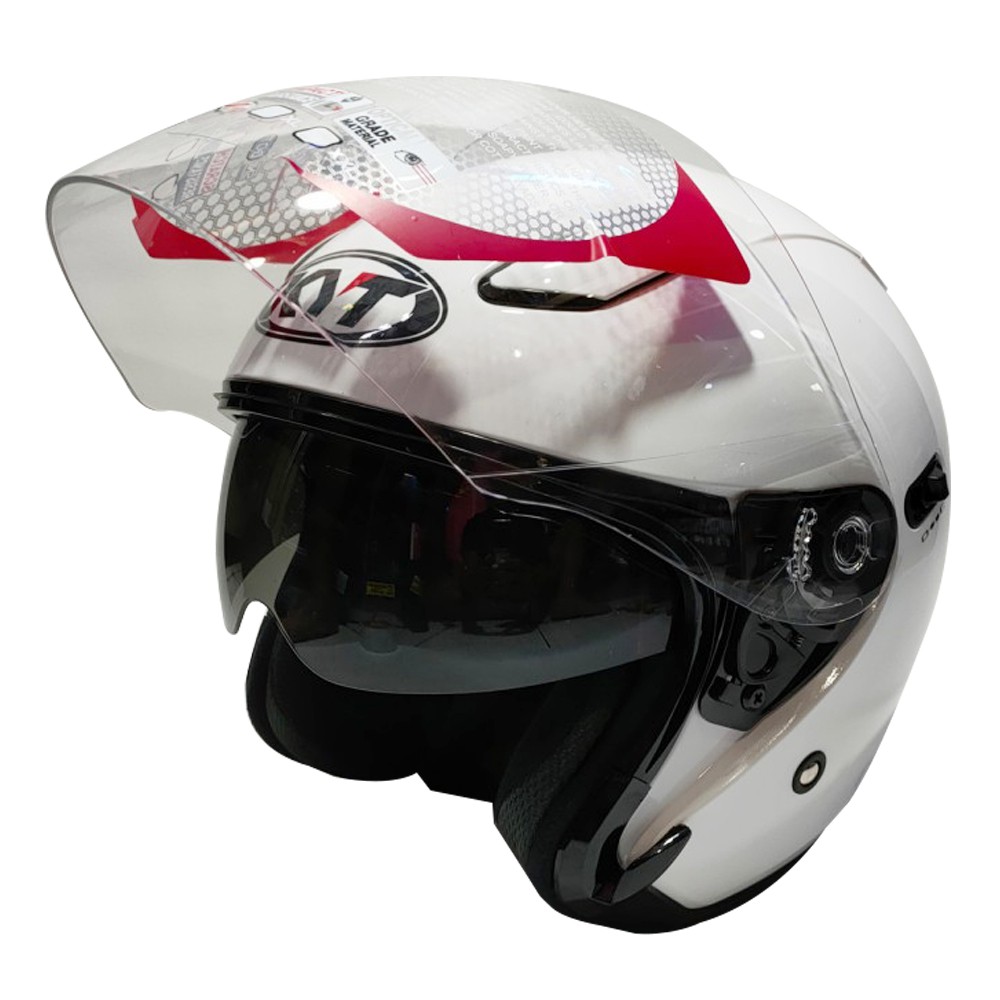 HELM KYT DJ MAXI SOLID - WHITE