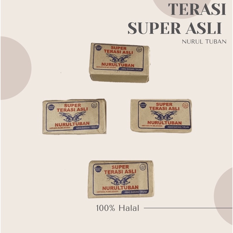 

TERASI NURUL TUBAN 1 KG ISI 4 PCS