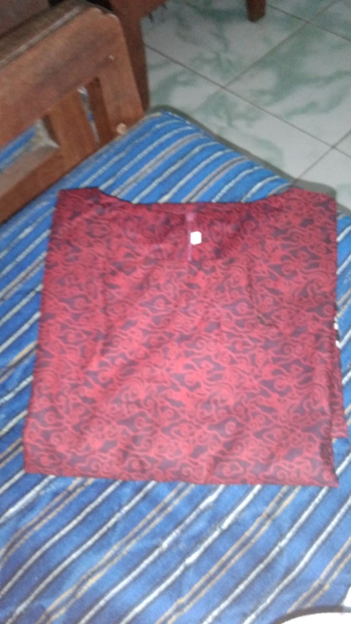 Batik Couple Keluarga Sania Ruffle Ori Ndoro Jowi Dnt Motif Mega Abang