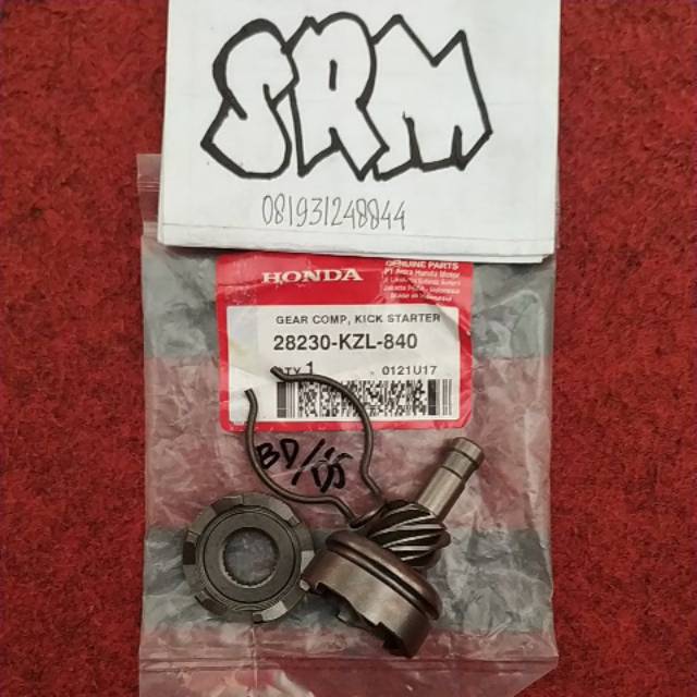 Pinion gear kick stater beat fi original honda