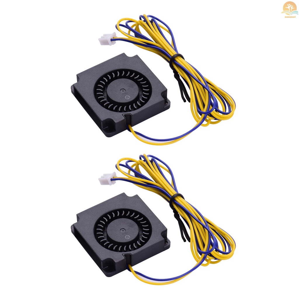 2pcs Blower Fan Brushless Cooling Fan 40*40*10mm DC 24V Compatible with Ender-3/Ender-3 Pro 3D Printer Extruder Hotend