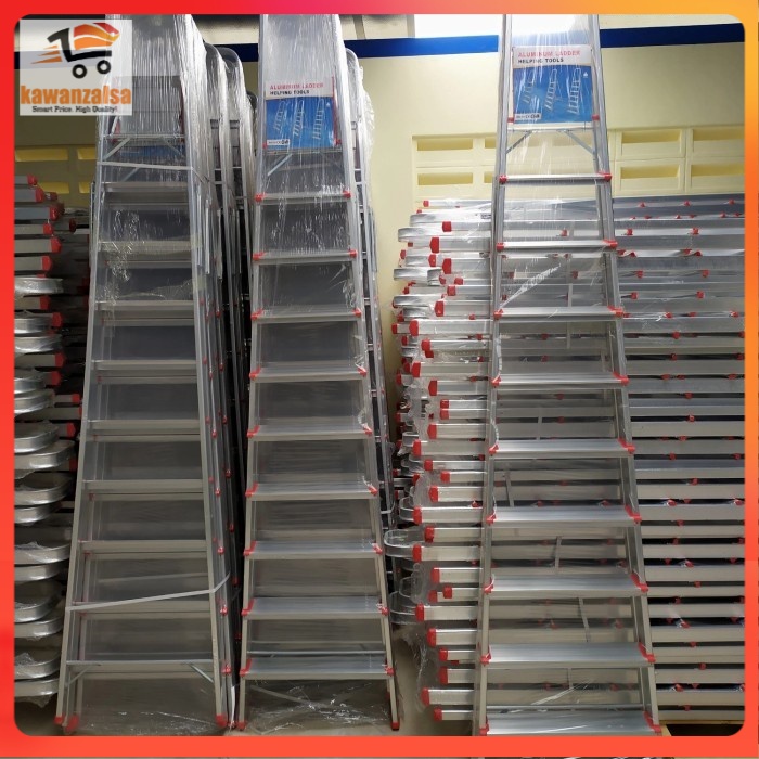 Tangga Lipat Terbaik DALTON ML-410 Aluminium Ladder 10 Wide Steps 2.5M Original