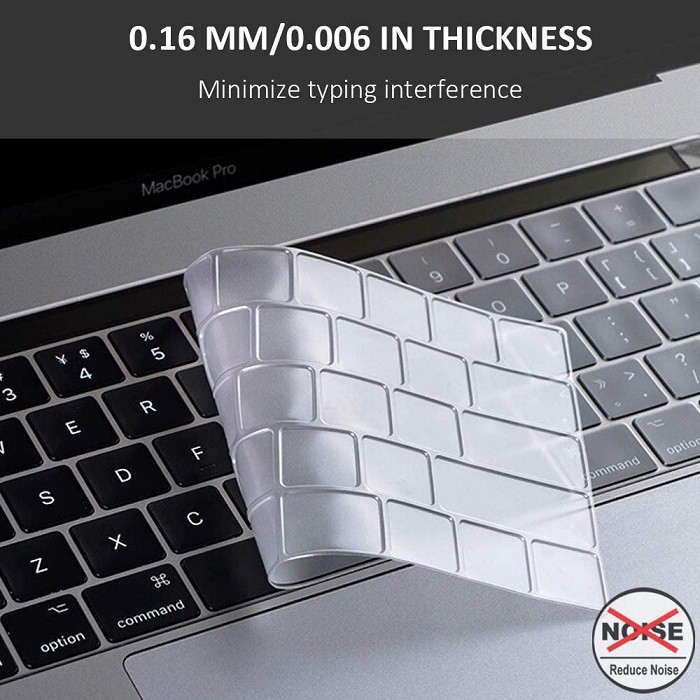 Silicone Pelindung Keyboard Cover Protector New Macbook Pro 16 inch A2141 2019 dan MacBook Pro 16 inch 2022 2021 M1 Pro/Max with Touch ID A2485