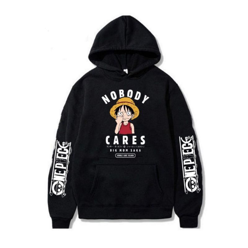Jaket Hoodie Anime Anak Laki-Laki One Piece D'Luffy - Sweater Hoodie Anime One Piece Luffy Ngupil An
