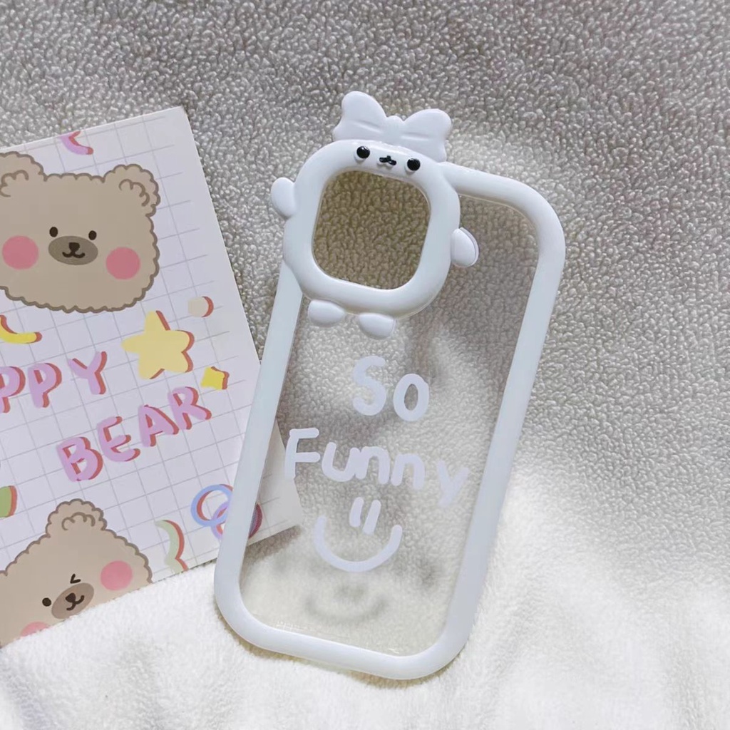 Ins Casing TPU iPhone 14 14pro 14max 14prm 13 13pro 13prm 11 6splus 7Plus 8Plus Xr XS 13 12pro Max Motif Empat Sudut