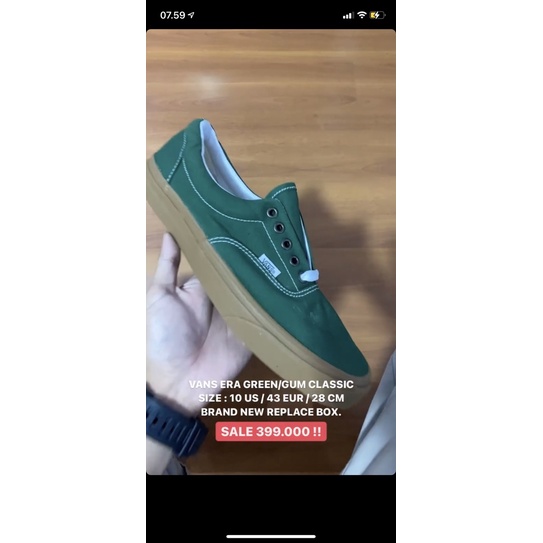 Vans Era green gum