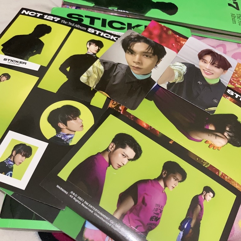 NCT 127 - The 3rd Album 'Sticker' (Sticky Ver.) PC Sticker Poster Taeyong Johnny Doyoung Taeil Only