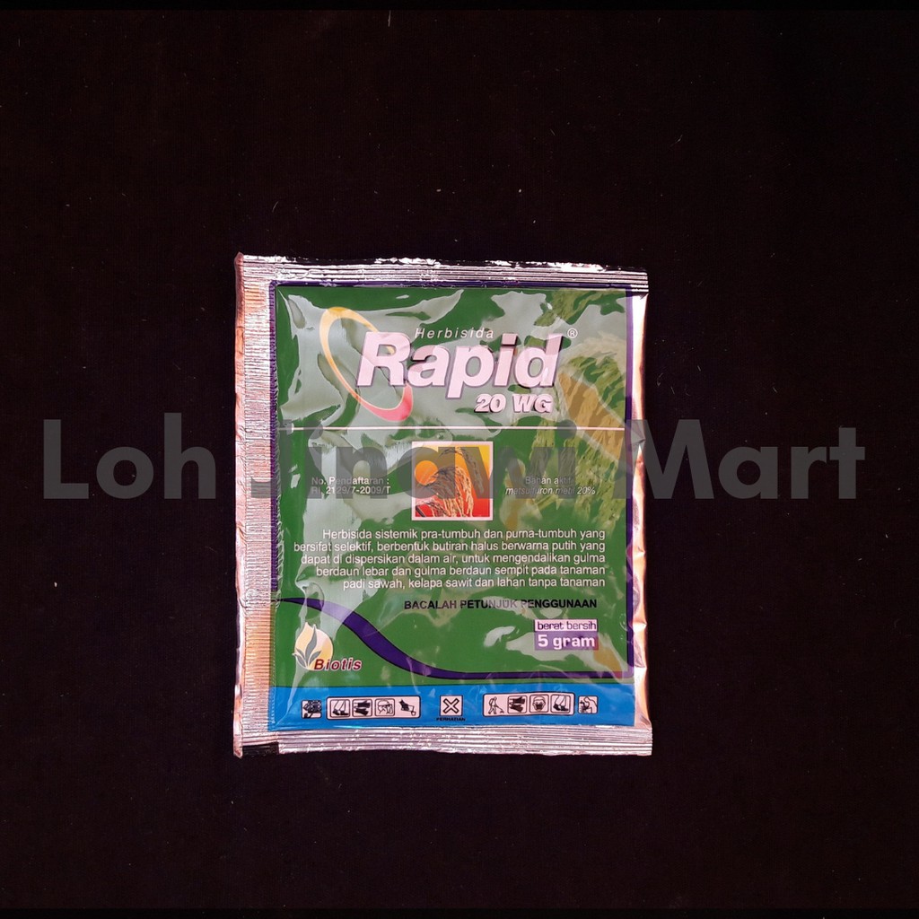 Herbisida Sistemik pra tumbuh & purna tumbuh Rapid 5 gr