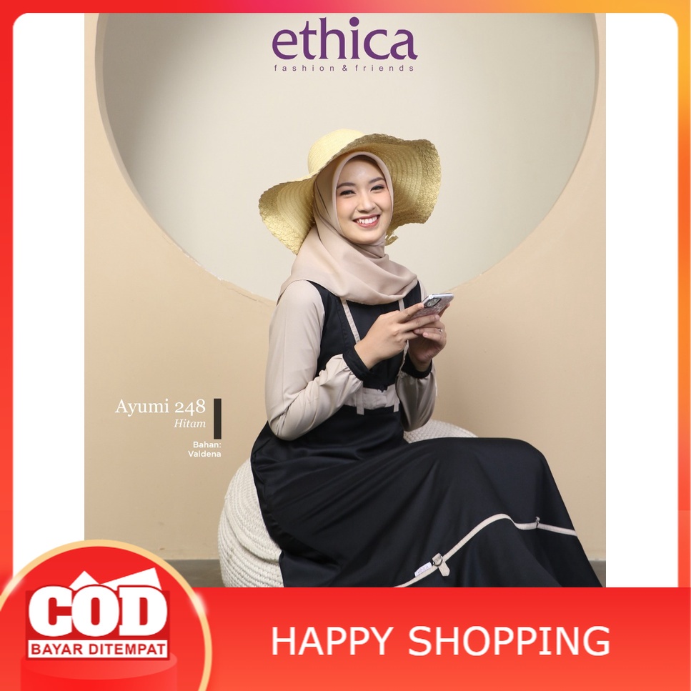 ETHICA - GAMIS AYUMI 248 DRESS WANITA TERBARU KEKINIAN BRANDED ORIGINAL PREMIUM BUSUI FRIENDLY BAJU 