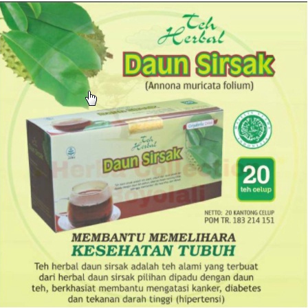 

Obat herbal khasiat ampuh mengobati DARAH TINGGI dan KANKER dengan TEH DAUN SIRSAK Halal MUI