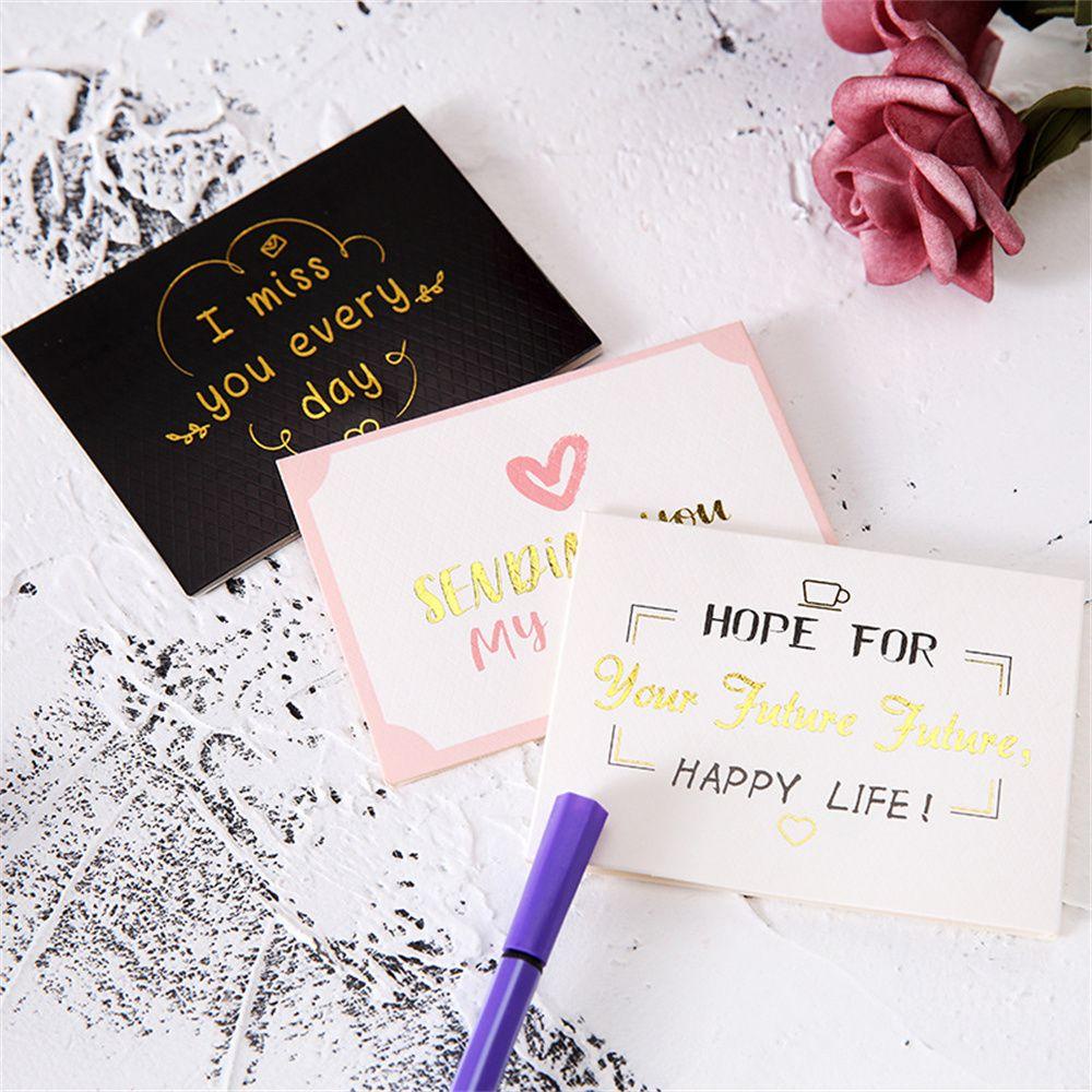 TOP Gilded Greeting Card Gift Kartu Ucapan Harapan Pernikahan Kreatif