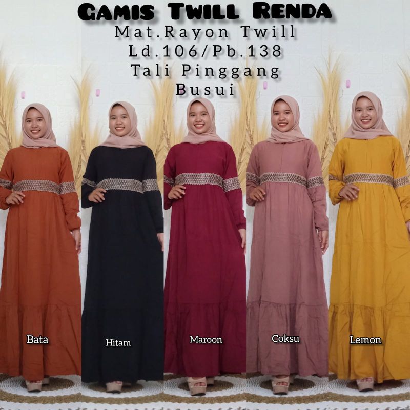 GAMIS RAYON TWILL / RAYON TWILL POLOS