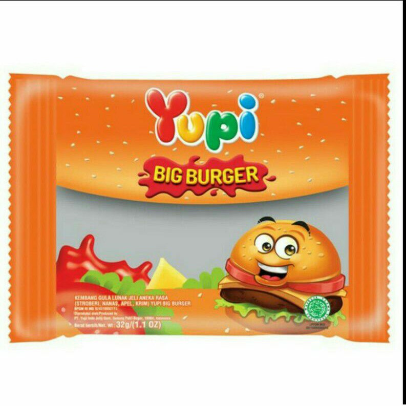 

Yupi Candy Gummy Big Burger 32G