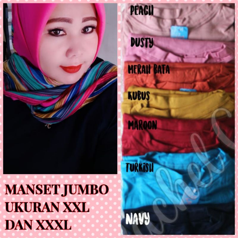 MANSET BAJU JUMBO UKURAN XXL XXXL BAHAN SPANDEK