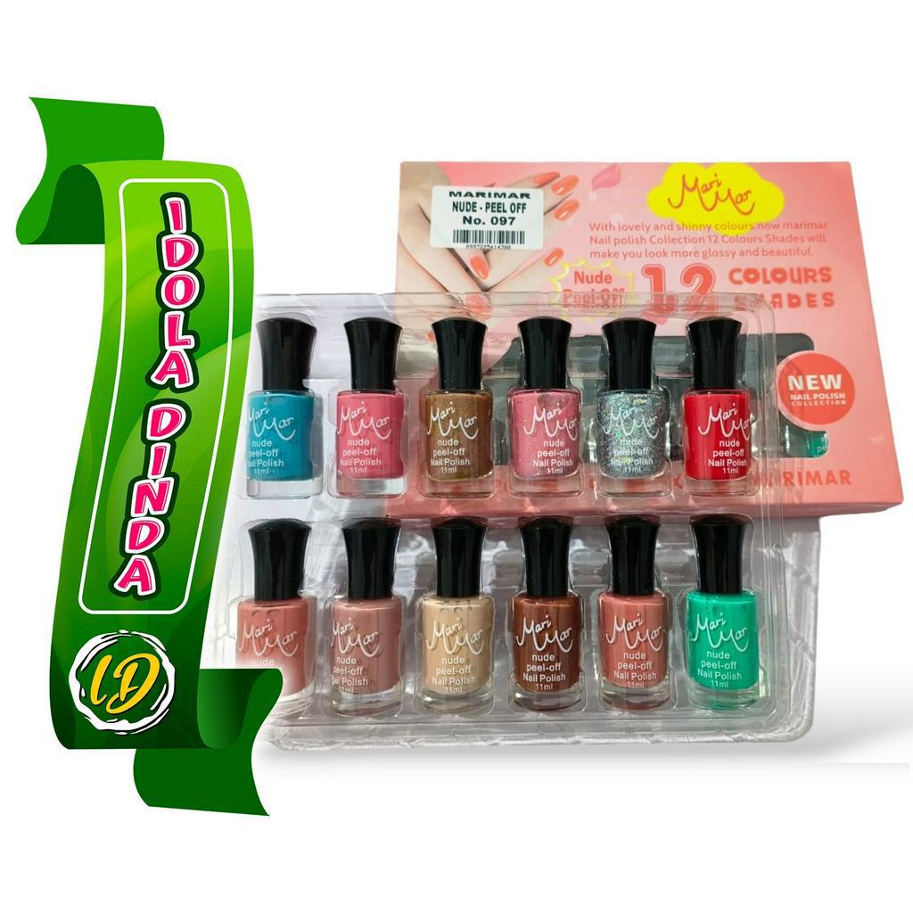 KODE D28L MARIMAR KUTEK No97 NUDE PEEL OFF  BISA DI KELUPAS  PER BOX