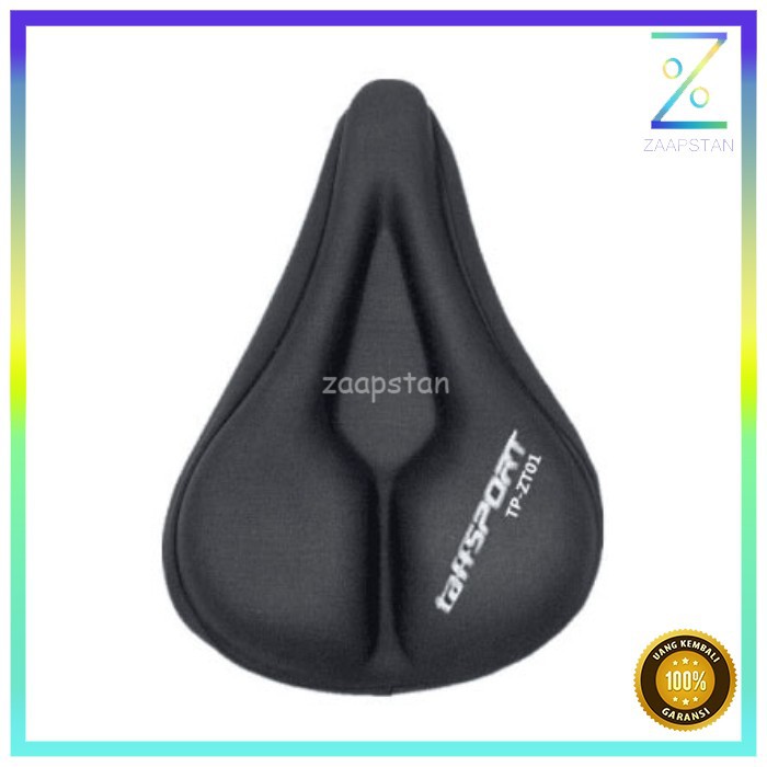 TaffSPORT Jok Sadel Sepeda 3D Silicone Gel - TP-ZT01 - Black