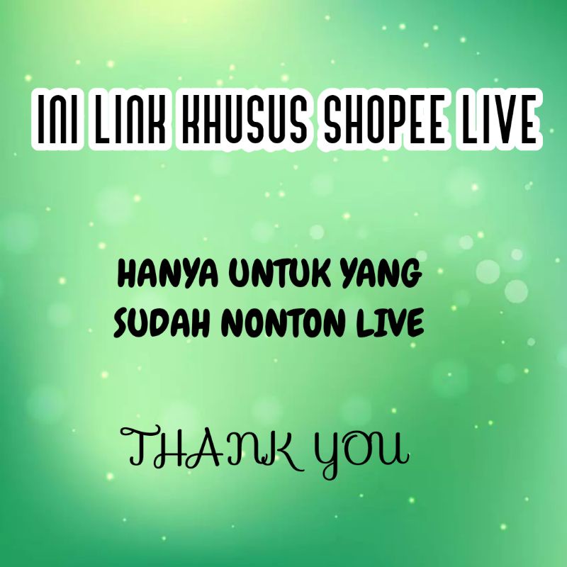 KHUSUS SHOPPEE LIVE