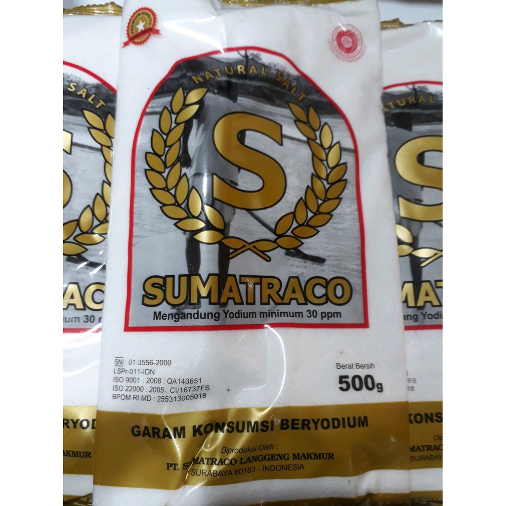 

Garam Sumatraco / Garam Makan Beryodium 500 gr