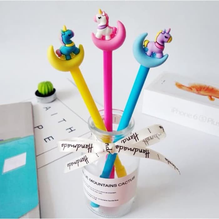 

Ballpoint Karakter Lucu Unik Pulpen Unicorn Moon Pena Pen Bolpoin