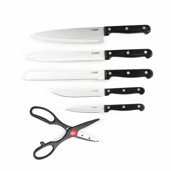 

KRISCHEF PISAU DAPUR SET 6 PCS STAINLESS STEEL TERLARIS6543