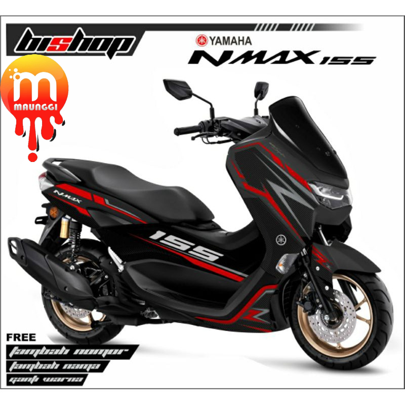 decal nmax new 155 full body striping all new nmax 2021 full motif grafis simple Stiker nmax 155